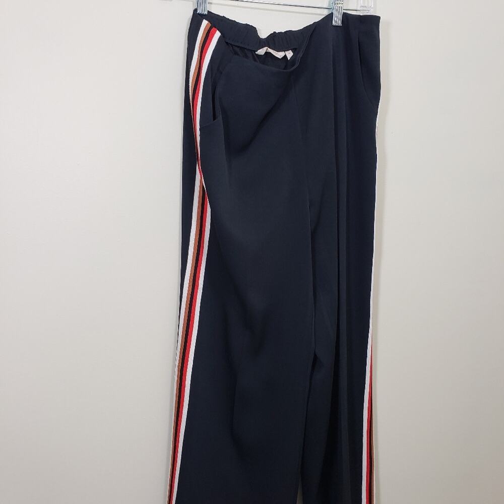 Soft Surroundings London pull on pants with side stripe wide leg woman's 10 / 12 - Picture 5 of 8